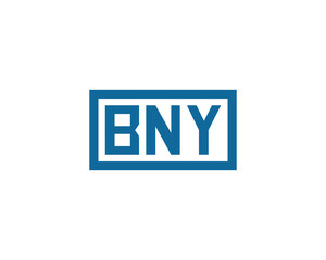 BNY logo design vector template. BNY