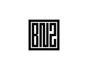 BNZ logo design vector template. BNZ