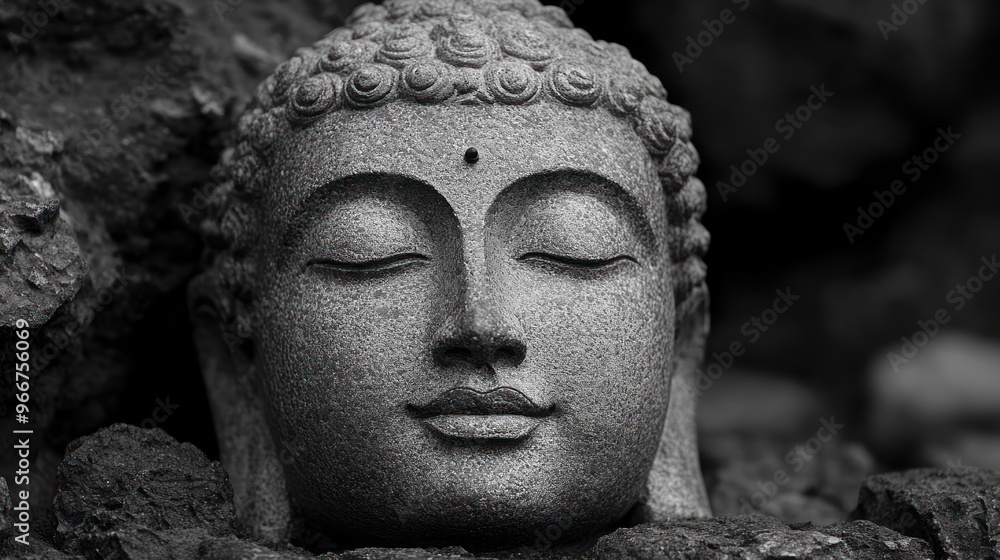 Poster Serene Buddha Statue