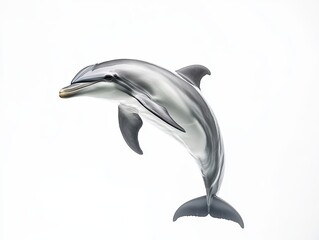 Naklejka premium Dolphin isolated on white background