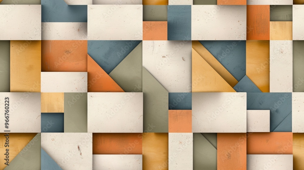 Poster abstract geometric pattern: a captivating and modern abstract design featuring a seamless pattern of