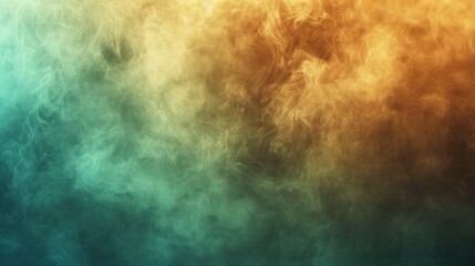 Obraz premium Abstract Smoke Background with Green and Yellow Hues.