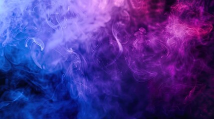 Abstract Purple and Blue Smoke Background.