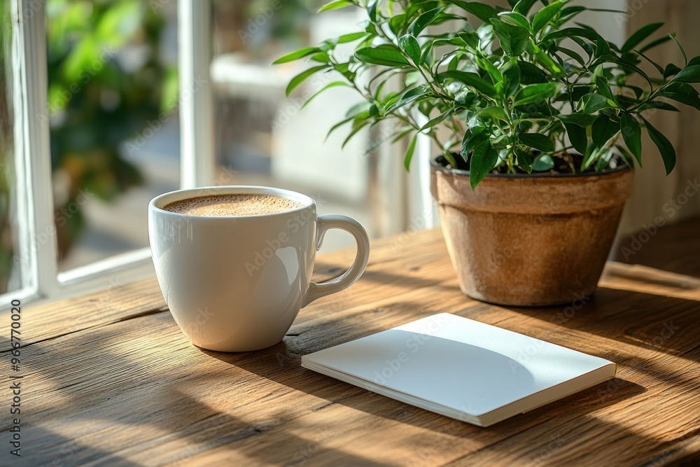 Poster Morning Coffee by the Window