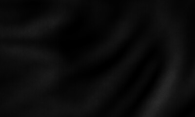 Abstract black leather background. Wavy leather.