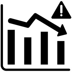 Stock Market Crash Icon