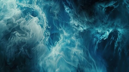 Abstract Blue and White Swirling Texture.