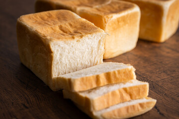 食パンの断面　bread