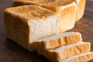 食パンの断面　bread
