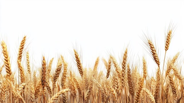 wheat field border isolated on transparent background - ai
