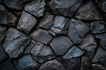 Fototapeta premium Dark stone texture background close up , ai