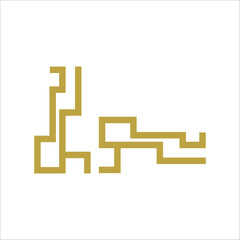 Decorative luxury corner frame. Vintage frame and border. Corner design element 