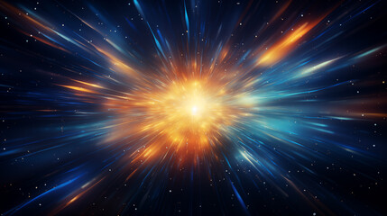 Naklejka premium Radiant Academia: Mysterious Space-Inspired Vector Art with Intel Core Aesthetics