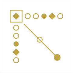 Decorative luxury corner frame. Vintage frame and border. Corner design element 