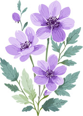 purple wild flowers