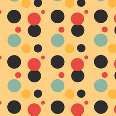 Cute Colourful Polka dot Seamless Pattern Digital Download
