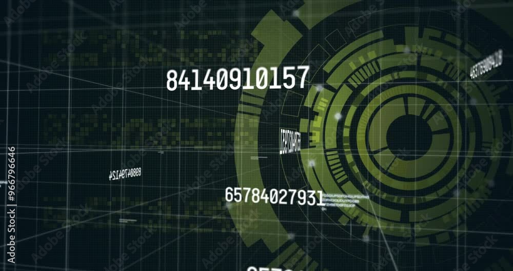 Poster animation of data processing over scope scanning