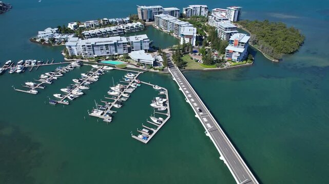 Luxury Ephraim Island In Paradise Point, Gold Coast, Australia - Aerial Shot