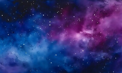 Naklejka premium watercolor background of dark blue and purple with white flecks