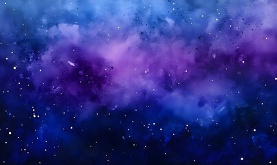 Naklejka premium watercolor background of dark blue and purple with white flecks