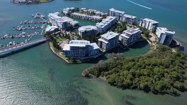 Ephraim Island - Luxury Residential Development In The Suburb Of Paradise Point, Gold Coast, Australia - Drone Shot