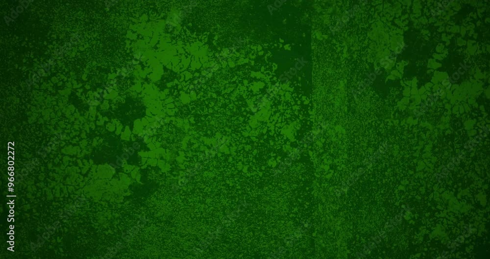 Poster green textured background with subtle animation of moving particles