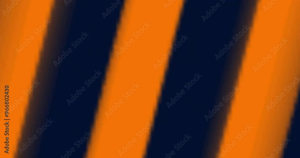 Poster wavy orange and black lines creating abstract animation pattern