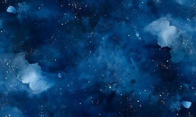 Fototapeta premium watercolor background of dark blues with white flecks