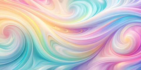 Obraz premium Dreamy Pastel Swirls 