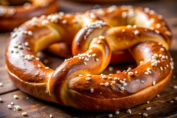 Golden Brown Perfection: Freshly Baked Pretzel Awaits 