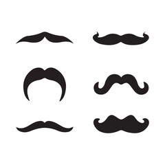 set of mustache. collection of mustaches. set of mustaches. set of mustache vector