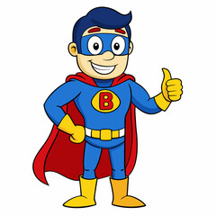 Superhero Character Vector Illustration cartoon character super hero Illustrator Artwork