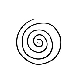 Spiral Swirl Thin Line 