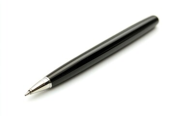 Black pen isolated in white background with generative ai