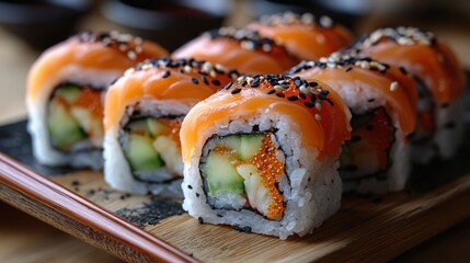 Delicious Salmon Sushi Rolls