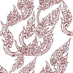 pattern with birds and flowers vector for card decoration illustration