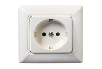 Power outlet isolated with transparent background.