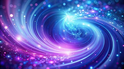 purple and blue light swirl background with sparkles