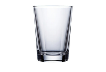 Empty glass isolated with transparent background.