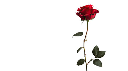 Fototapeta premium Rose on a transparent background