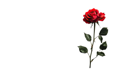Obraz premium Rose on a transparent background