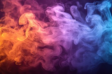 Obraz premium Abstract Smoke Art with Vibrant Colors