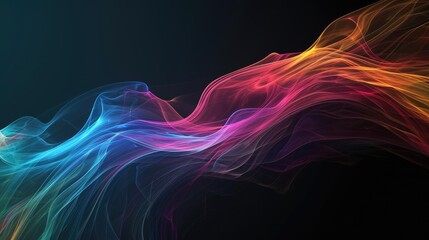 Stylized abstract artwork representing flow,