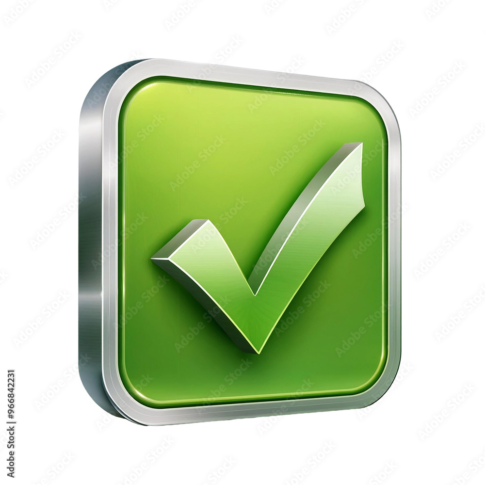 Poster 3d checklist element isolated on transparent background