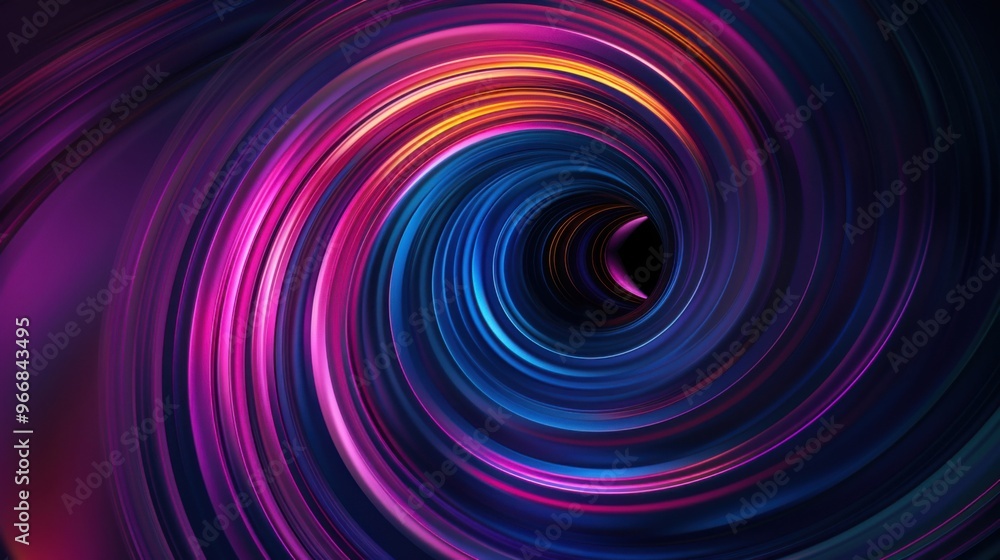 Poster circle orbit rotation abstract background with space for your content.