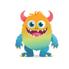 cute monster character set style 9