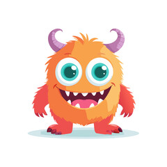 cute monster character set style 8