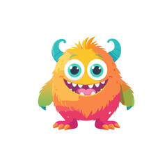 cute monster character set style 6
