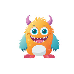 cute monster character set style 1