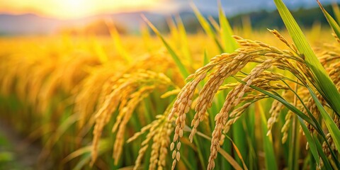Rice Fields The Harvest Season